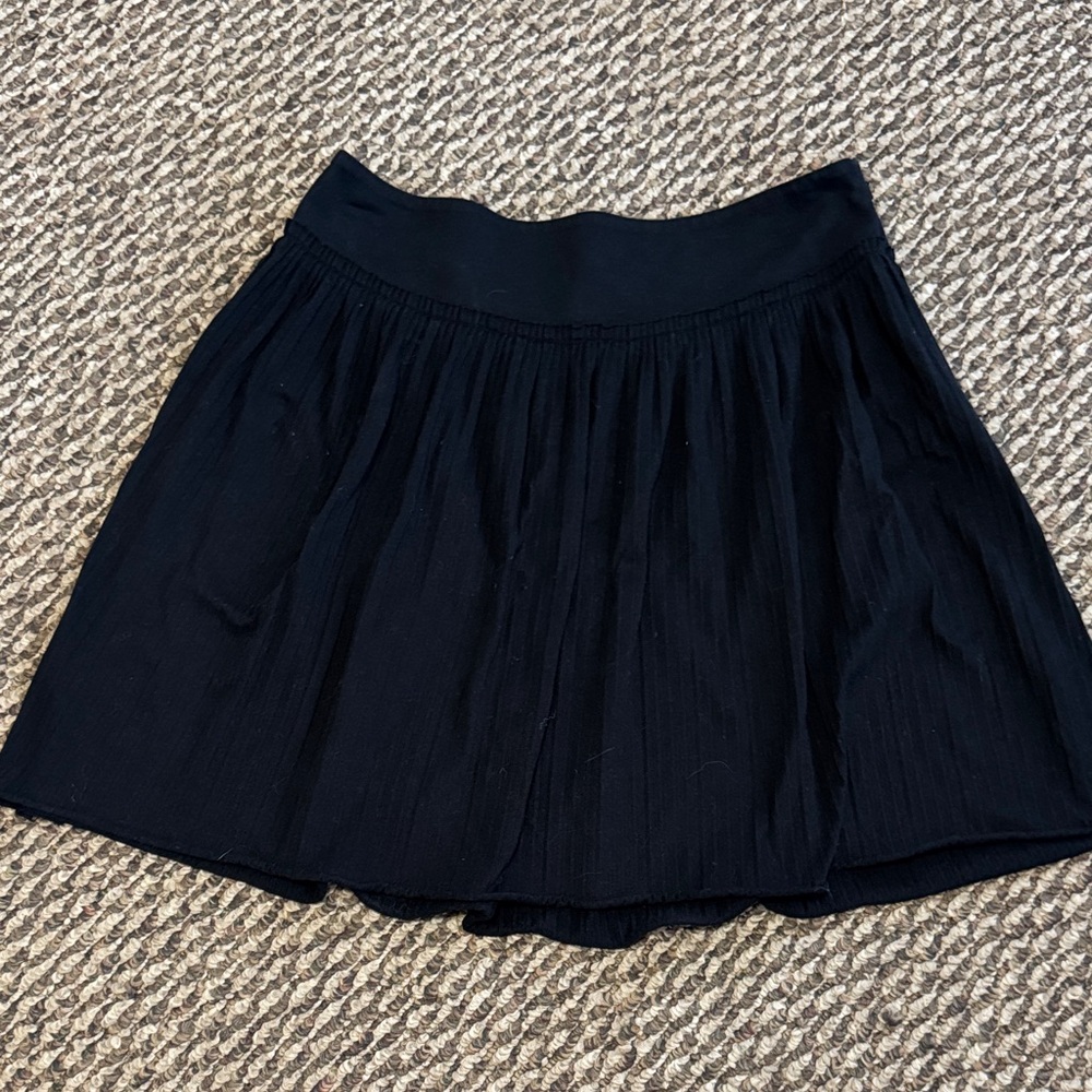 Banana Republic Elegant Black Flowy Mini Skirt